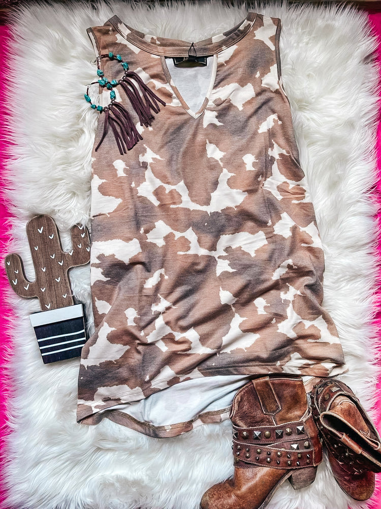 Cowhide High Low Top