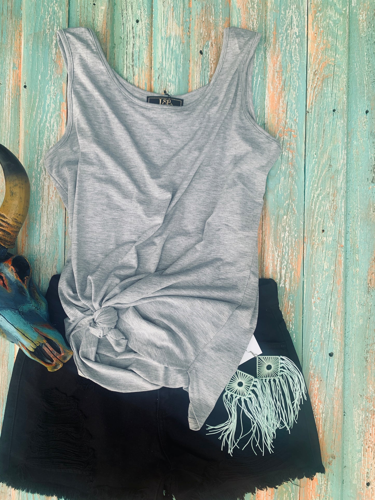 Heather Gray Basic Tank Top