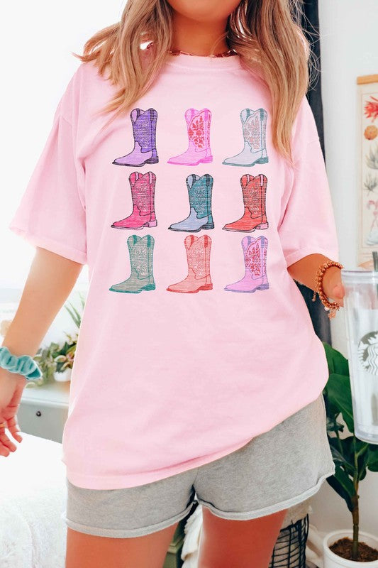 COWGIRL BOOTS WESTERN COUNTRY GRAPHIC TEE