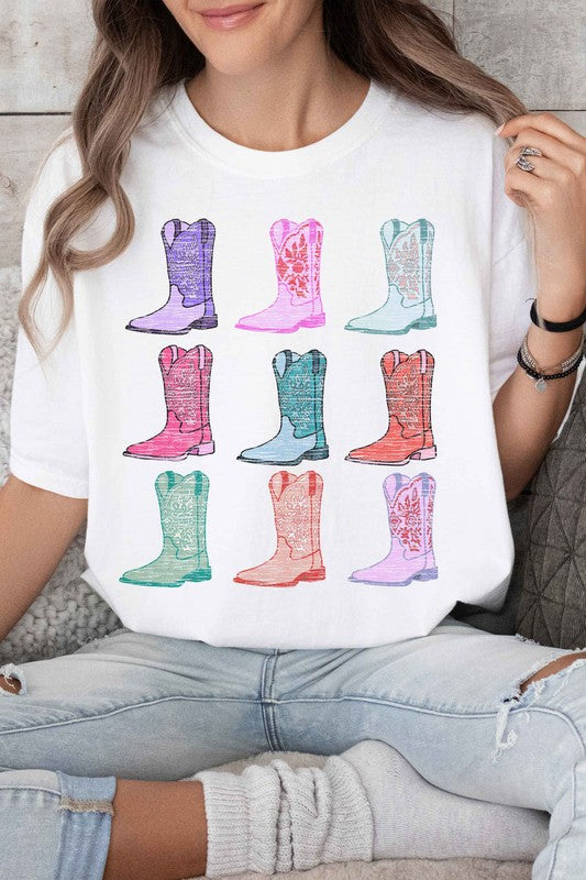 COWGIRL BOOTS WESTERN COUNTRY GRAPHIC TEE