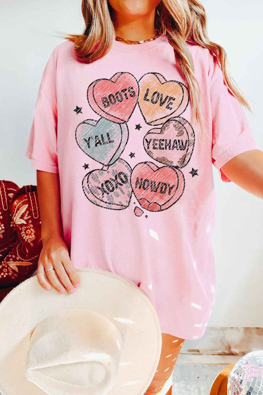 VALENTINES CANDY WESTERN COUNTRY GRAPHIC TEE