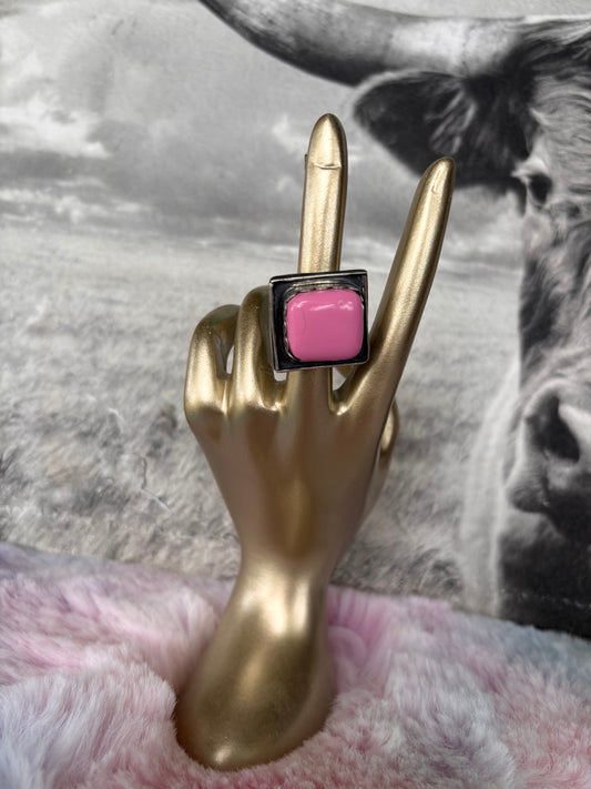 Pink Billard Ball Ring