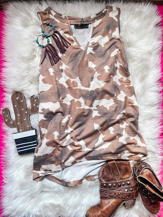 Cowhide High Low Top