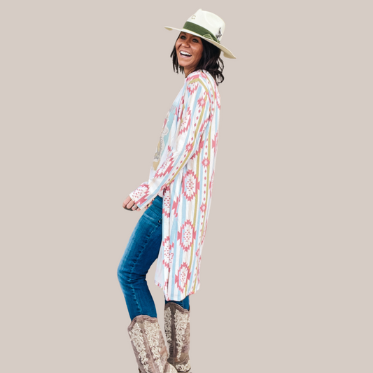 Long Aztec Cardigan
