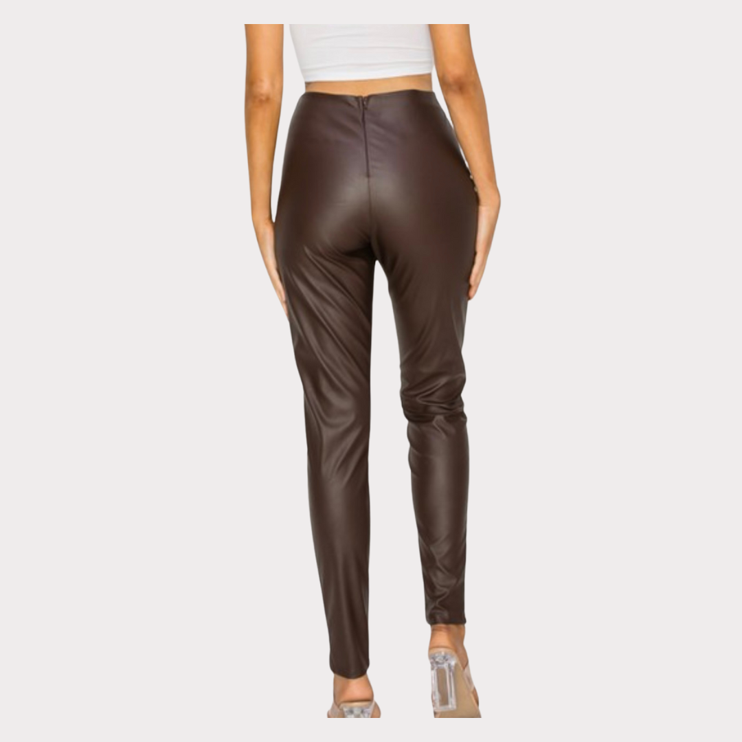 Faux Leather high waisted pants