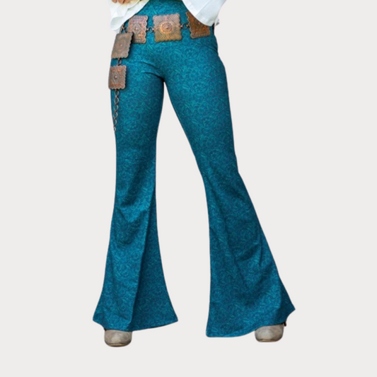 Turquoise Flare Pant